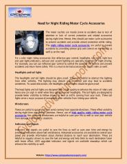High Quality Night Riding Motor Cycle Accessories - CyclopsAdventureSports.pdf