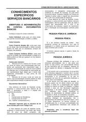 CONHECIMENTOS      ESPECÍFICOS - SERVIÇOS BANCÁRIOS.doc