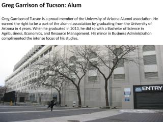 Greg Garrison of Tucson- Alum.ppt
