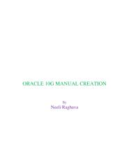 10g manual database creation.doc