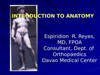 dr. reyes - introduction to anatomy part 1.ppt