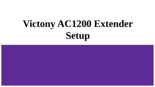 Victony AC1200 Extender Setup (3).pptx