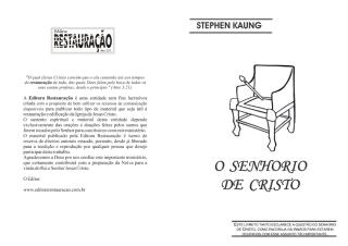 O SENHORIO DE CRISTO.pdf