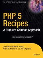PHP5 Recipes - A Problem-Solution Approach (2005).pdf
