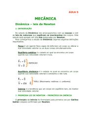 Física - Aula 05 - Mecância - Dinâmica - Leis de Newton.pdf